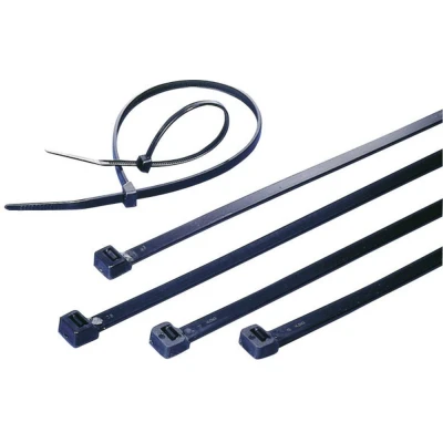 Afbeelding van TRU COMPONENTS 1592894 TC CVR100W203 Kabelbinder 100 mm 2.50 Zwart UV stabiel stuk(s)