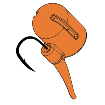 Afbeelding van Liquirigs Liquid Zig Aligner Caps Orange (4+4 stuks) Imitatie aas