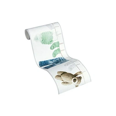 Afbeelding van AS Creation Little Stars 35846 2 Wit / Groen