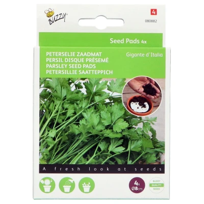 Afbeelding van Seedpads Peterselie Gigante d&#039;Italia, 4 ronde pads