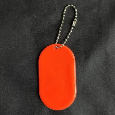 Afbeelding van Reflecterende sleutelhanger 1 stuks Tag Rood