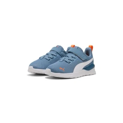 Afbeelding van PUMA Anzarun Lite Ac+ Ps Sneaker voor kinderen, uniseks, Cool Blue Wit Oranje Glo, 30 EU