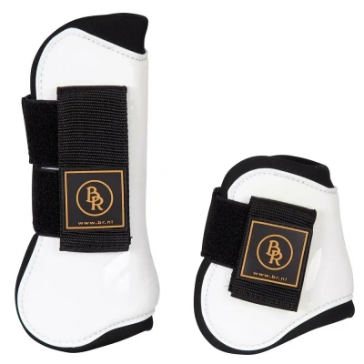 Afbeelding van BR Pees &amp; Strijklappen Set Pro Tech Pu Neopreen Wit Pony