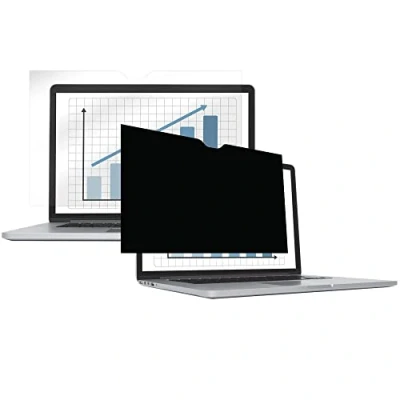 Afbeelding van Fellowes Privascreen privacyfilter voor Macbook® Pro 16 inch / 40,64 cm, beschermt je scherm tegen nieuwsgierige blikken, 35,3 x 22,8 zwart, 4819501