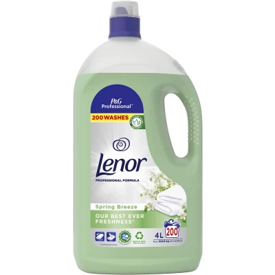 Afbeelding van Lenor Professional Wasverzachter Spring Breeze, Fles Van 4 L