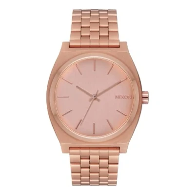 Afbeelding van NIXON A045897 Dames Quartz horloge met roestvrij stalen band AX 00, Roodgoud, Eén maat