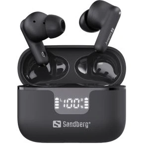 Afbeelding van Sandberg Wireless Eearbuds ANC+ENC (ANC, 5 h, Draadloze), Koptelefoon, Zwart