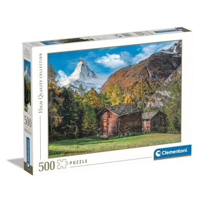 Afbeelding van Clementoni Puzzel Charming Matterhorn 500 Stukjes Voor Volwassenen 14 99 Jaar, Gemaakt In Italië 35523