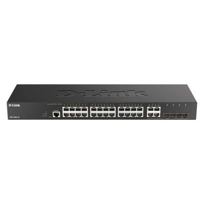 Afbeelding van D Link DGS 2000 28 Netwerkswitch Beheerd L2/L3 Gigabit Ethernet (10/100/1000) 1U Zwart