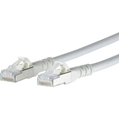 Afbeelding van Metz Connect 1308451588 E RJ45 Netwerkkabel, patchkabel CAT 6A S/FTP 1.50 m Wit Snagless 1 stuk(s)