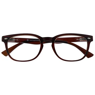 Afbeelding van The Reading Glasses Company Unisex leesbril Ora, Bruin, +2.50 Magnification
