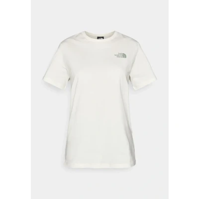 Afbeelding van The North Face BOX Relaxed TEE Tshirt print, Dames, Maat: 32, White dune/slate moss