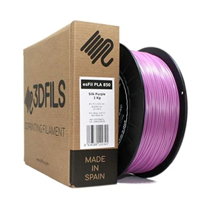 Afbeelding van 3DFILS PLA zijdefilament voor 3D print (1 kg, paarse zijde)