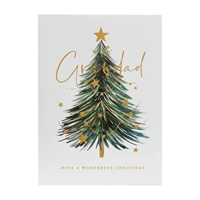 Afbeelding van Grandad Kerstkaart met Envelop Mooi Ontwerp Kerstboom