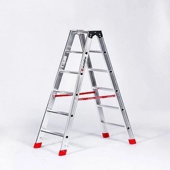 Afbeelding van Dubbele Trap 2x6 (max. werkhoogte 3,41 m)