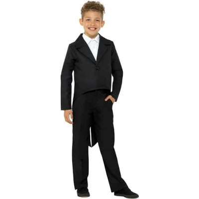 Afbeelding van Smiffys Tailcoat Kinder Kostuum Kids tm 6 jaar Zwart