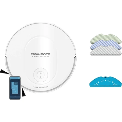 Afbeelding van Rowenta Rr8477 X plorer Serie 70 Robotstofzuiger Met Dweilfunctie Wit