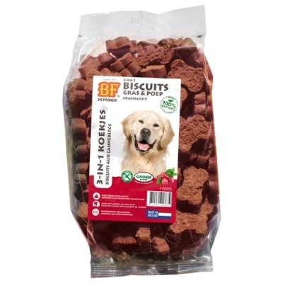 Afbeelding van 12x BF Petfood 3 in 1 Koekjes Cranberry 500 gr