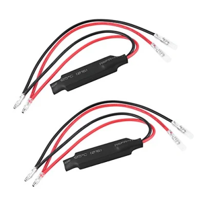 Afbeelding van 10 W LED Licht Load Weerstand In line Motorfiets Weerstanden Richtingaanwijzer Fix Fout Flash Controller (2 stuks) Lampen