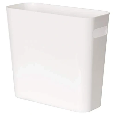 Afbeelding van Youngever 5.5L Plastic Prullenbak, Kleine Vuilnisbak, Afvalbak, Slim Prullenbak met Handgrepen (White)