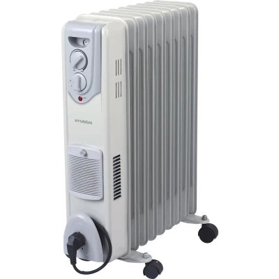 Afbeelding van Hyundai olieradiator 2500W Oliegevulde radiator met thermostaat 3 warmtestanden &amp; turbo functie