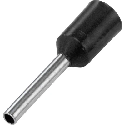 Afbeelding van Vogt Verbindungstechnik 460712 Adereindhulzen 6 mm² Deels geïsoleerd Zwart 100 stuk(s)