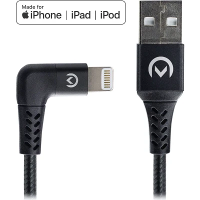Afbeelding van Mobilize Strong Nylon 90 Cable Apple MFi Lightning 1.5m. 12W Black