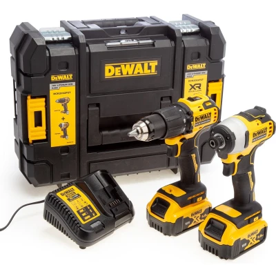 Afbeelding van DEWALT DCK2062P2T COMBOSET 18V 5,0AH LI ION DCD709 ACCUKLOPBOORMACHINE + DCF809 SLAGSCHROEVENDRAAIER