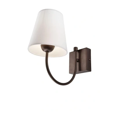 Afbeelding van Lamkur Wandlamp Paro met stoffen kap