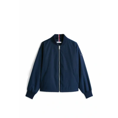 Afbeelding van Tommy Hilfiger Water Repellent Padded Bomberjacks, Dames, Maat: XXS, Dark night navy