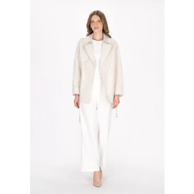 Afbeelding van Dreimaster Jas, Dames, Maat: 42, Offwhite