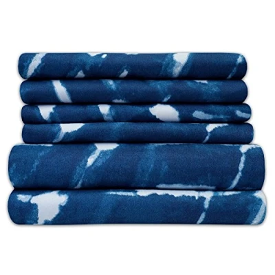 Afbeelding van Sweet Home Collection 6 Stuk Beddengoed 1500 Draadtelling Fijne Microfiber Diepe Pocket Set Extra Kussenslopen, Waarde, Koning, Monroe