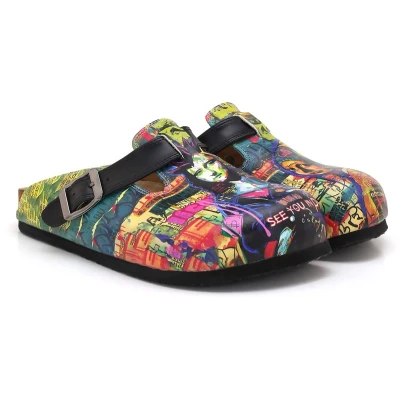 Afbeelding van Goby Urban Pop Dames Clogs Vegan Handmade Maat 37
