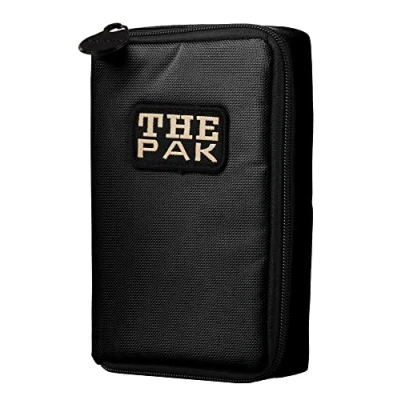 Afbeelding van Karella Darttas The PAK, 13 modellen, handig en perfect voor 1 set darts vele accessoires, dartcase, tas de originele Pak legendarische sinds 1988, Zwart, 0, Zak met