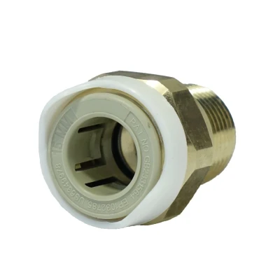 Afbeelding van Whale Quick Connect Messing Adapter 1/2&quot; NPT Male naar 15mm Fitting