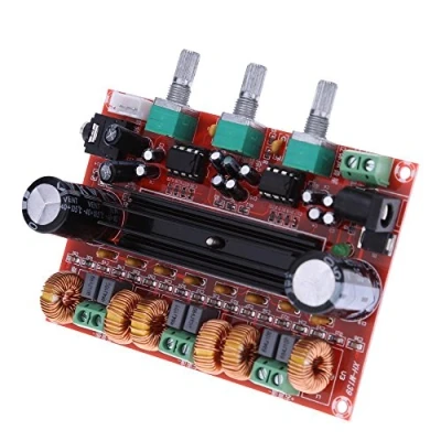 Afbeelding van DollaTek TPA3116D2 2x50W + 100W 2.1 kanaals digitale subwoofer vermogensversterker plank DC12V 24V