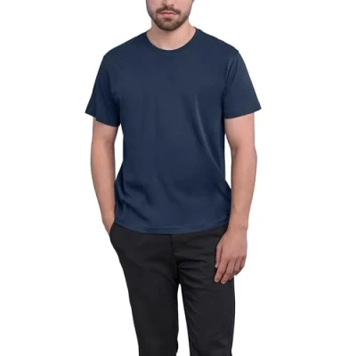 Afbeelding van Herenshirt &#039;Heavy Luxury Roundneck Tee&#039; met korte mouwen Navy L