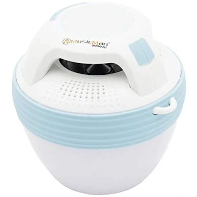 Afbeelding van Music Man BT X60 Bluetooth luidspreker Handsfree functie, Outdoor, Spatwaterdicht, Stofdicht, Draagbaar, Waterdicht Blauw wit