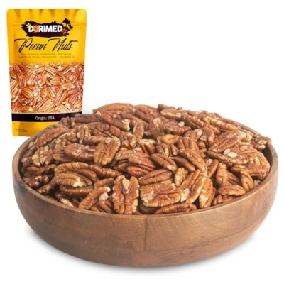 Afbeelding van Pecannoten 1 kg, Gedopt, Natuurlijk, GGO vrij, hersluitbaar zakje