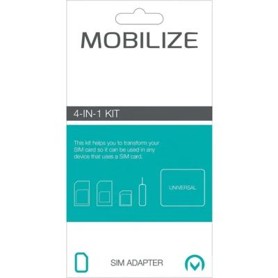Afbeelding van Mobilize Sim Adapter Kit 4 in 1