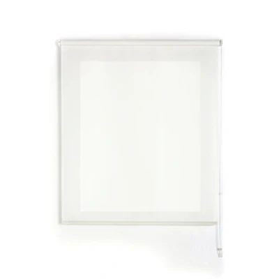 Afbeelding van uniestor, rolgordijn lichtdoorlatend basic Gebroken wit 140 x 175