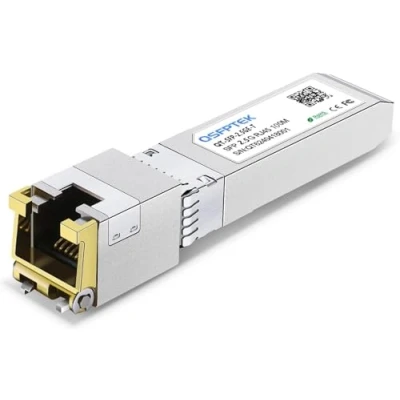 Afbeelding van QSFPTEK 2.5GBASE T SFP naar RJ45 Transceiver 2.5G Koperen Ethernet Module, Mini GBIC compatibel met Cisco GLC T/SFP GE T, tot 100 m