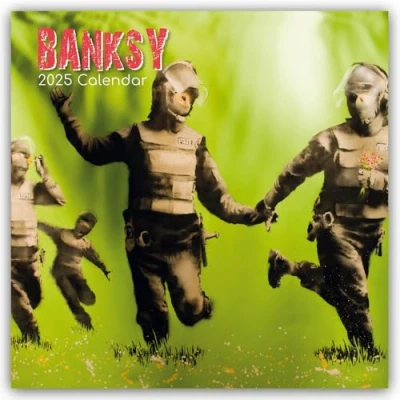 Afbeelding van Banksy 2025 16 Monatskalender: Original Gifted Stationery Kalender [Mehrsprachig] [Kalender]