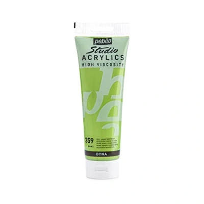 Afbeelding van Pébéo Studio Acrylics Fine Acryl Acrylverf Iriserend Groen Geel, 250 ml