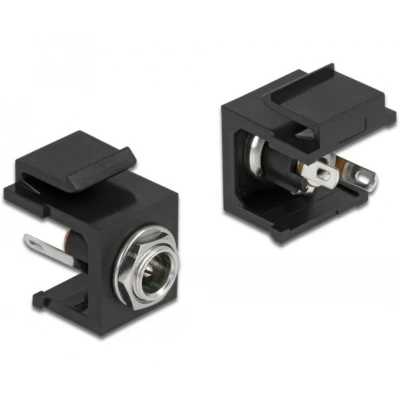 Afbeelding van Delock Keystone Module DC 5.5 x 2.1 mm Socket zwart