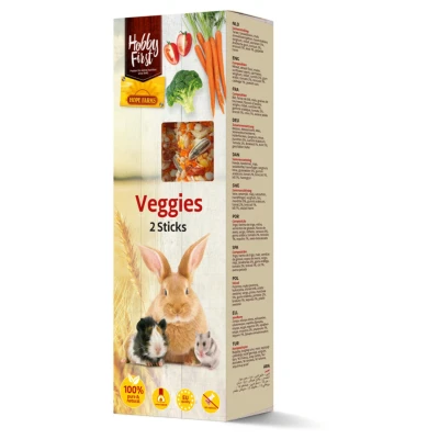 Afbeelding van Hobbyfirst Hope Farms Sticks Groente Knaagdiersnack 7x20.2x3.5 cm 2x55 g M