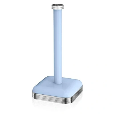 Afbeelding van Swan SWKA1040BLN Retro keukenrolhouder met stalen verzwaarde basis, 32 cm, blauw