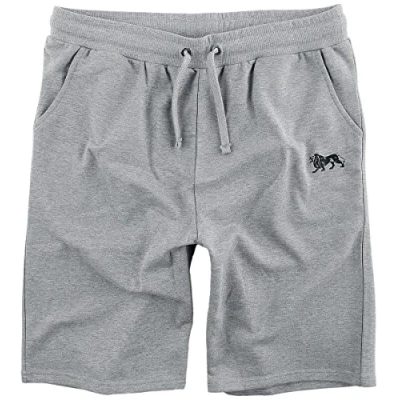 Afbeelding van Lonsdale Normale Passform Balnabruich Shorts, Heren, Maat: Large, Marl grey black