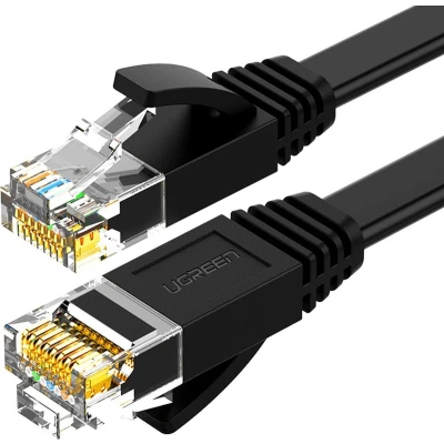 Afbeelding van Ugreen platte LAN Ethernet kabel Cat. 6 5m zwart (NW102)