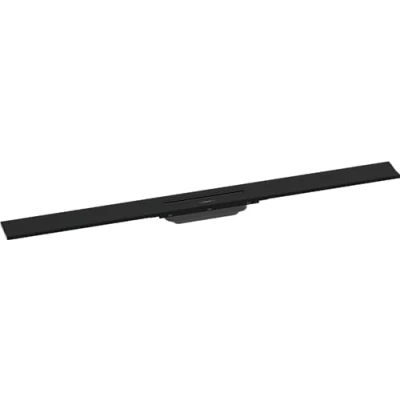 Afbeelding van hansgrohe Ready set douchegoot RainDrain Flex, afvoergoot 1000 mm, vloerafvoer douche inkortbaar voor wandmontage, matzwart
